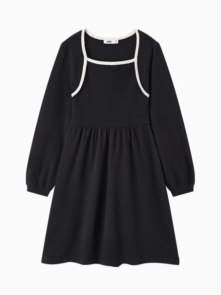 womens_light_khaki_wool_d_3.webp Women SEMIR Women's light khaki wool dress