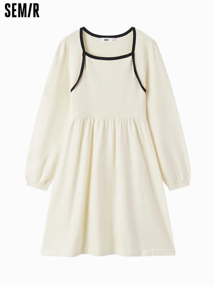 womens_light_khaki_wool_d_5.webp Women SEMIR Women's light khaki wool dress