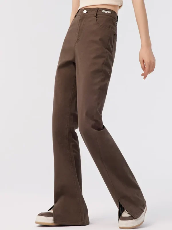 Women SEMIR Women's Stretch Washed Cotton Flared Pants