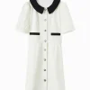 Women SEMIR Women's Textured Linen-Like Woven Dress