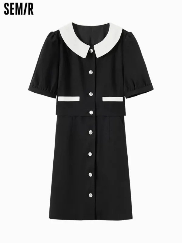 Women SEMIR Women's Textured Linen-Like Woven Dress