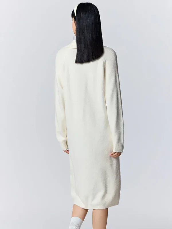 Women SEMIR Women's white woolen dress