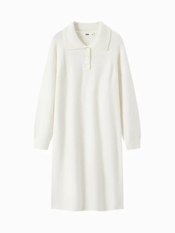 Women SEMIR Women's white woolen dress