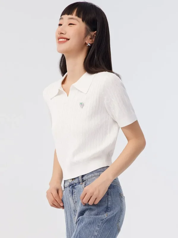 Women SEMIR Women's Worsted Lapel Sweater
