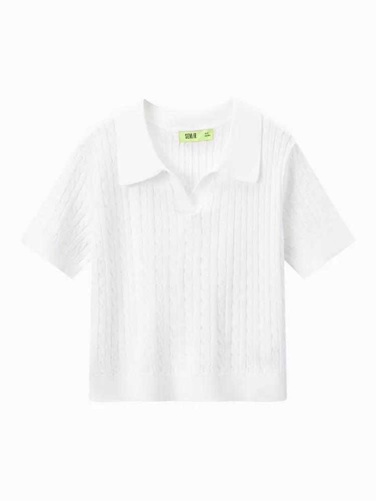 womens_worsted_lapel_swea_13.webp Women SEMIR Women's Worsted Lapel Sweater