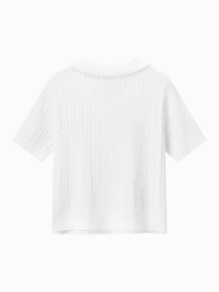 womens_worsted_lapel_swea_14.webp Women SEMIR Women's Worsted Lapel Sweater